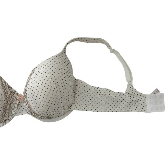 Cacique Polka Dot Lightly Lined T-shirt Bra (40DD) - Picture 6 of 9